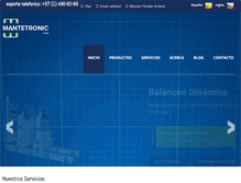 Tablet Screenshot of mantetronic.com